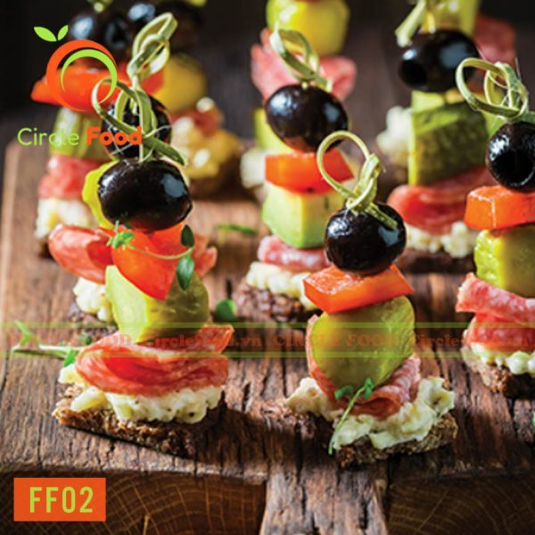 Menu thực đơn set tiệc Finger food FF02