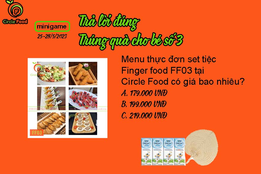 Trả lời đúng trúng quà cho bé số 3 đẹp