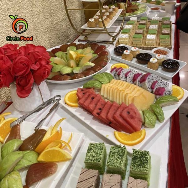 tiệc teabreak cho Hội thảo Hội chợ Xúc tiến thương mại tại Cung văn hóa Hữu nghị Việt Xô
