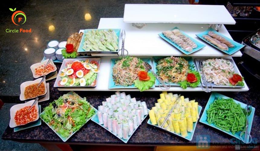 thực đơn tiệc buffet tại nhà