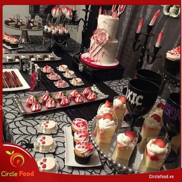 Tiệc teabreak Halloween văn phòng Hương Mộc Organic