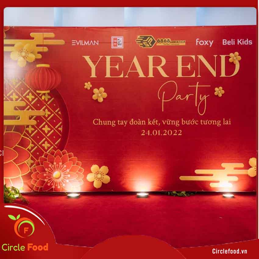 backdrop Year End Party