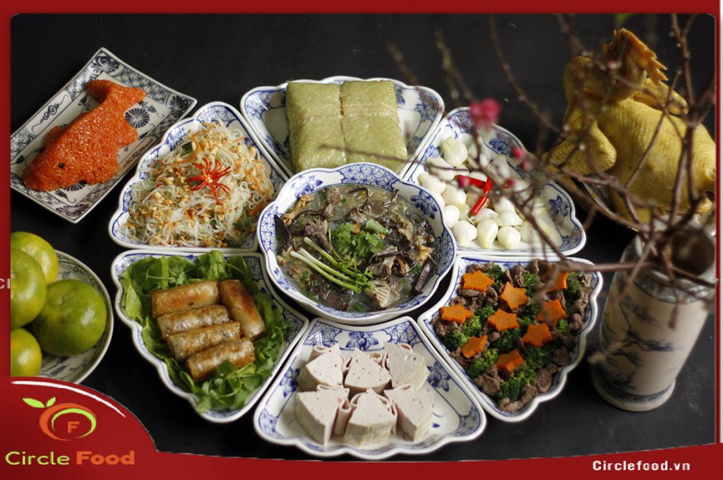 hình ảnh mâm cơm cúng ông Công ông Táo