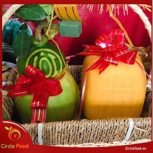 giỏ quà bưởi da xanh