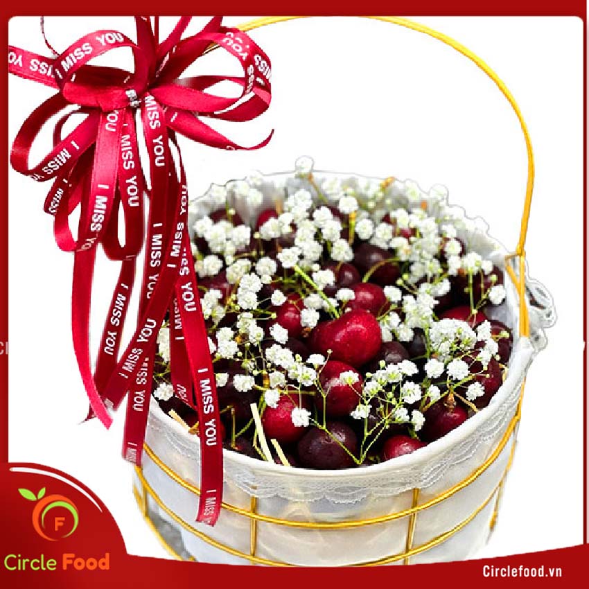giỏ trái cây cherry
