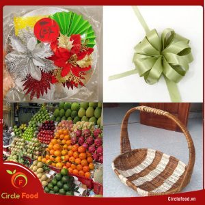 làm giỏ hoa quả biếu Tết - chuẩn bị