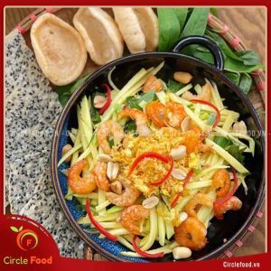 cách làm gỏi xoài tôm khô