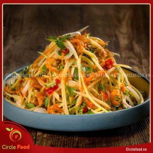 cách làm salad xoài tôm