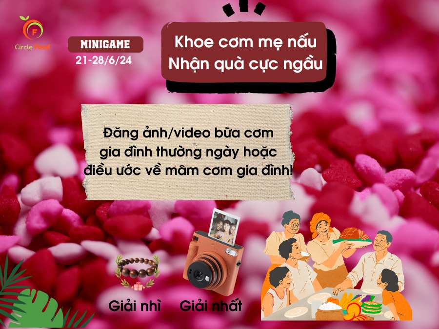 [minigame] Khoe cơm mẹ nấu nhận quà cực ngầu