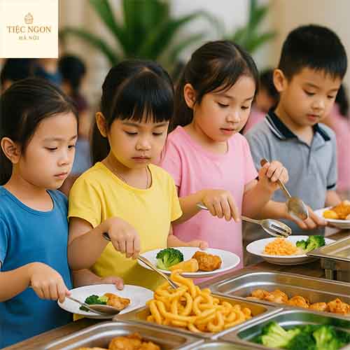 Cách trang trí và thực đơn tiệc buffet cho trẻ mầm non mới nhất 2025